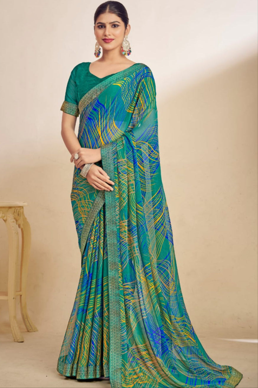Agnija- soft-flowing chiffon saree