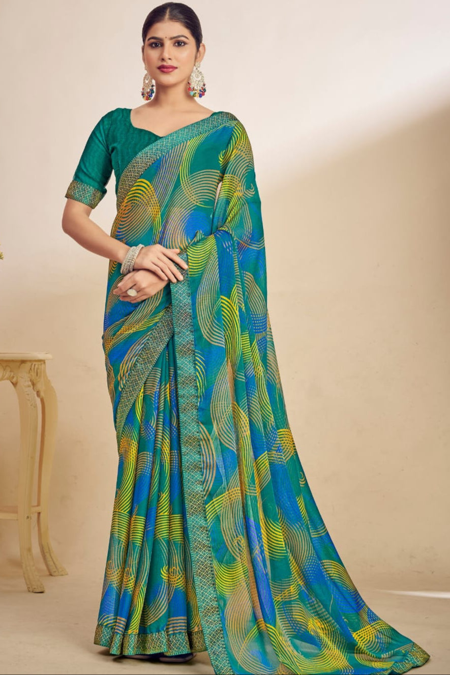 Agnija- soft-flowing chiffon saree