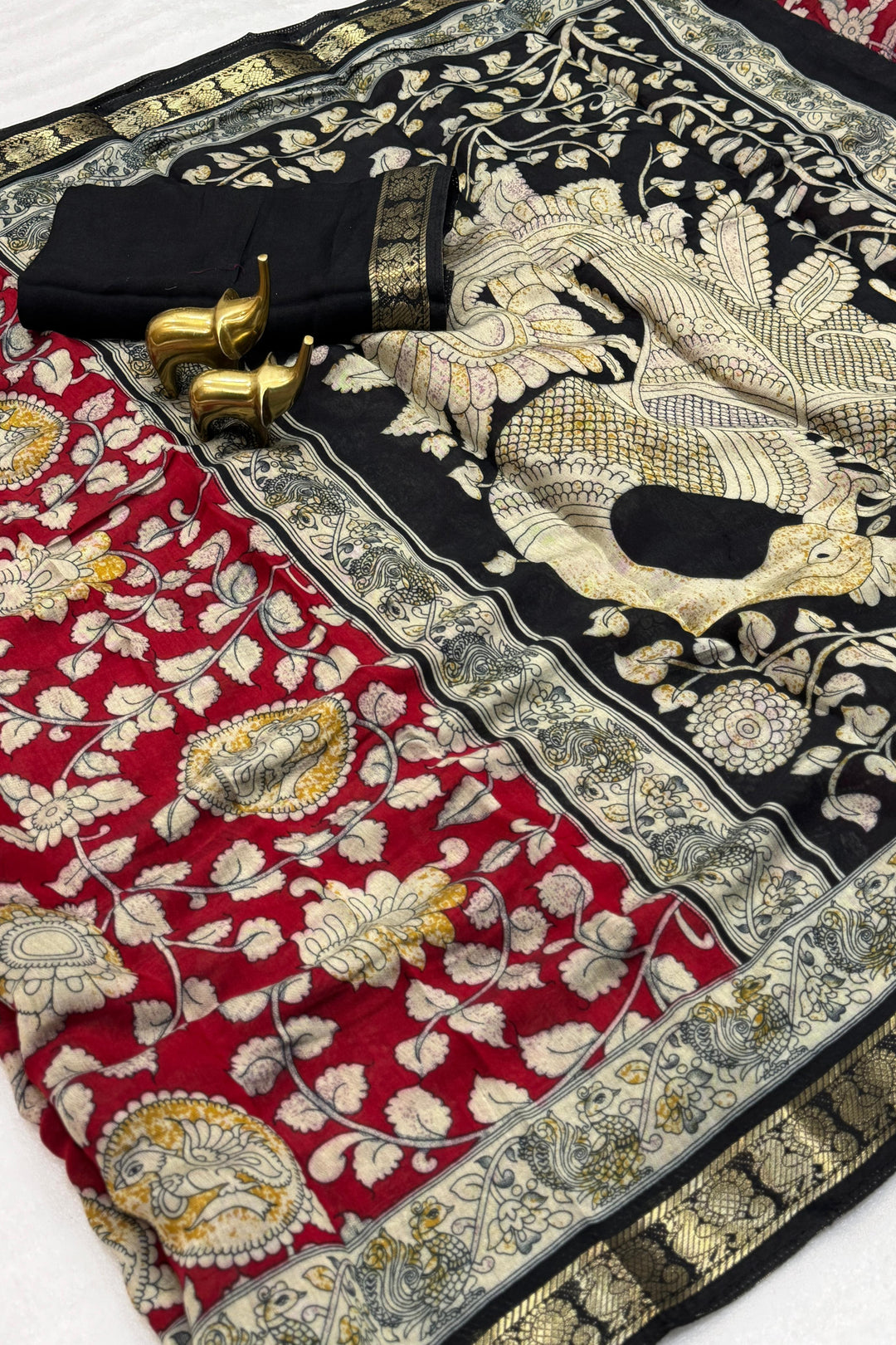 Naari Narrative Mangalagiri Silk Saree