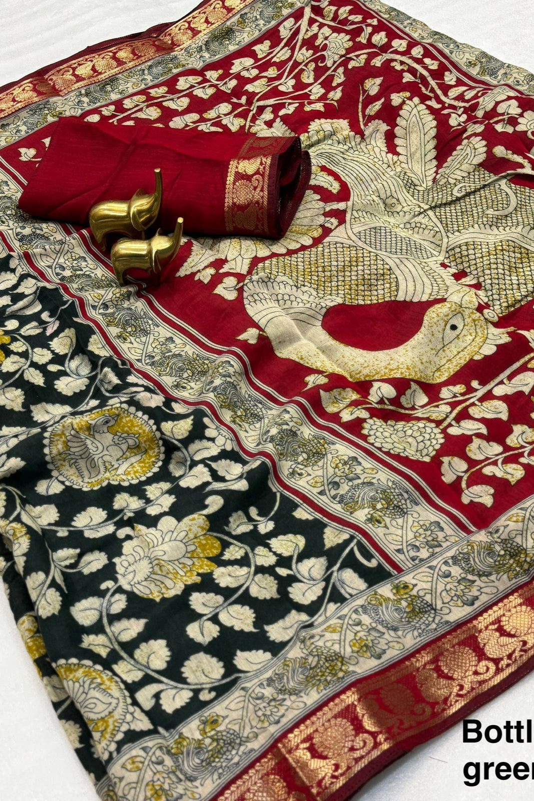 Naari Narrative Mangalagiri Silk Saree