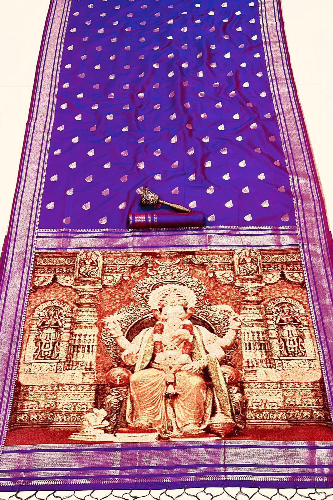 Ganpati Special Kanjivarum Paithani Silk Saree
