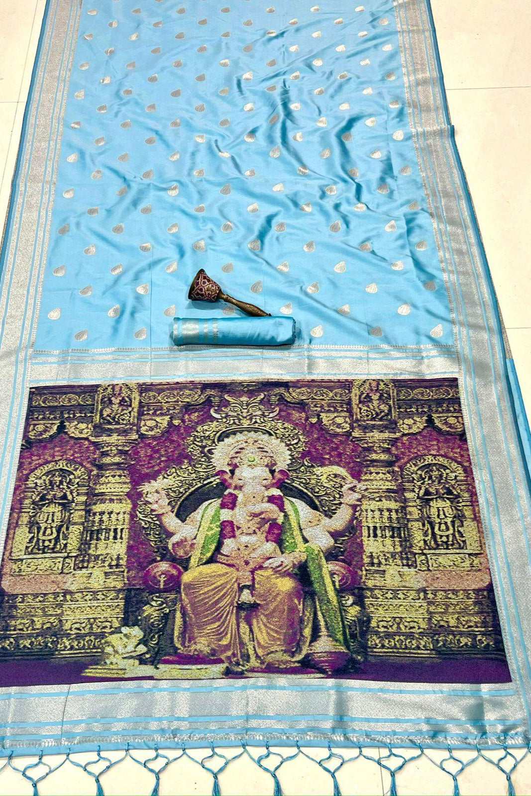Ganpati Special Kanjivarum Paithani Silk Saree