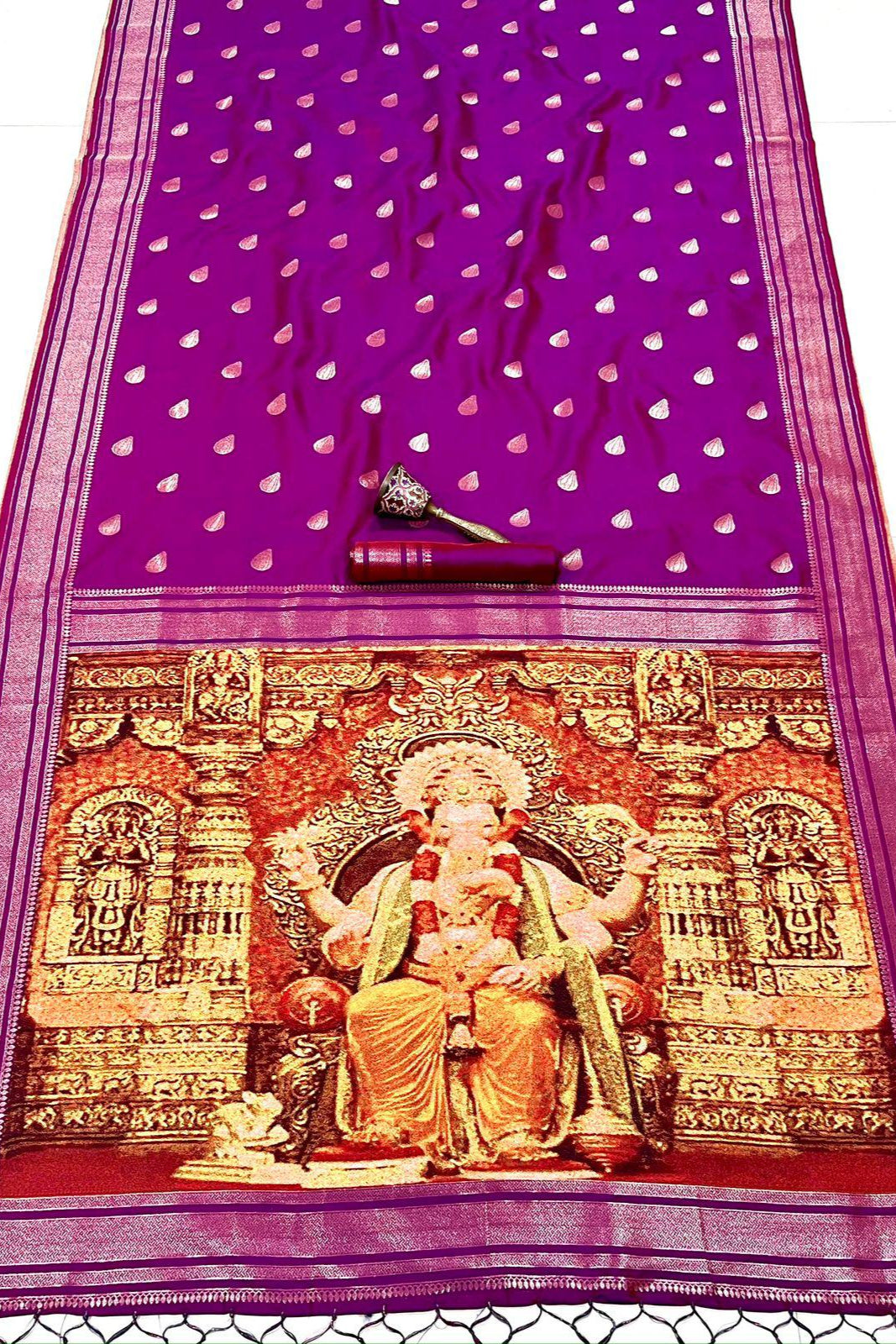 Ganpati Special Kanjivarum Paithani Silk Saree