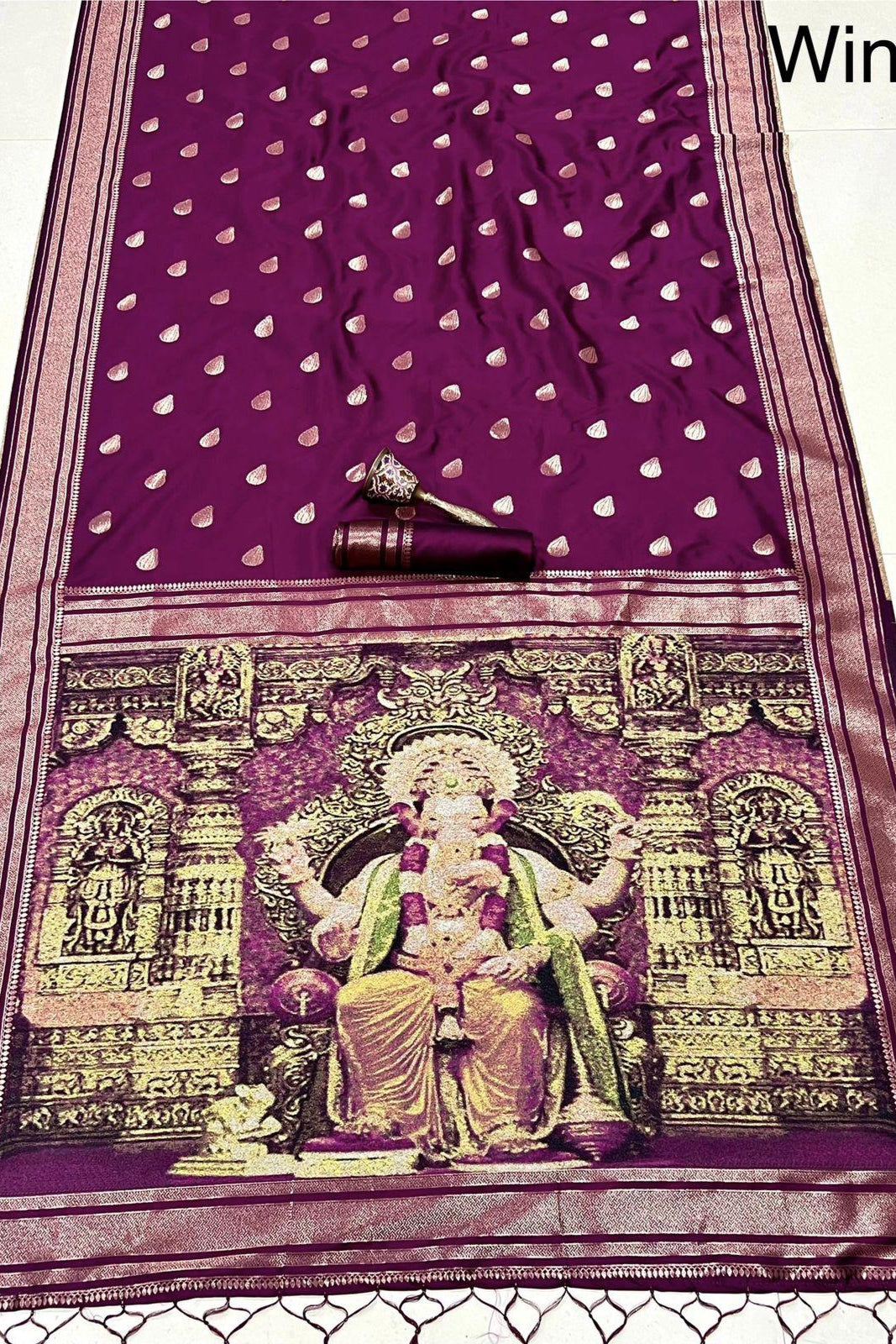 Ganpati Special Kanjivarum Paithani Silk Saree