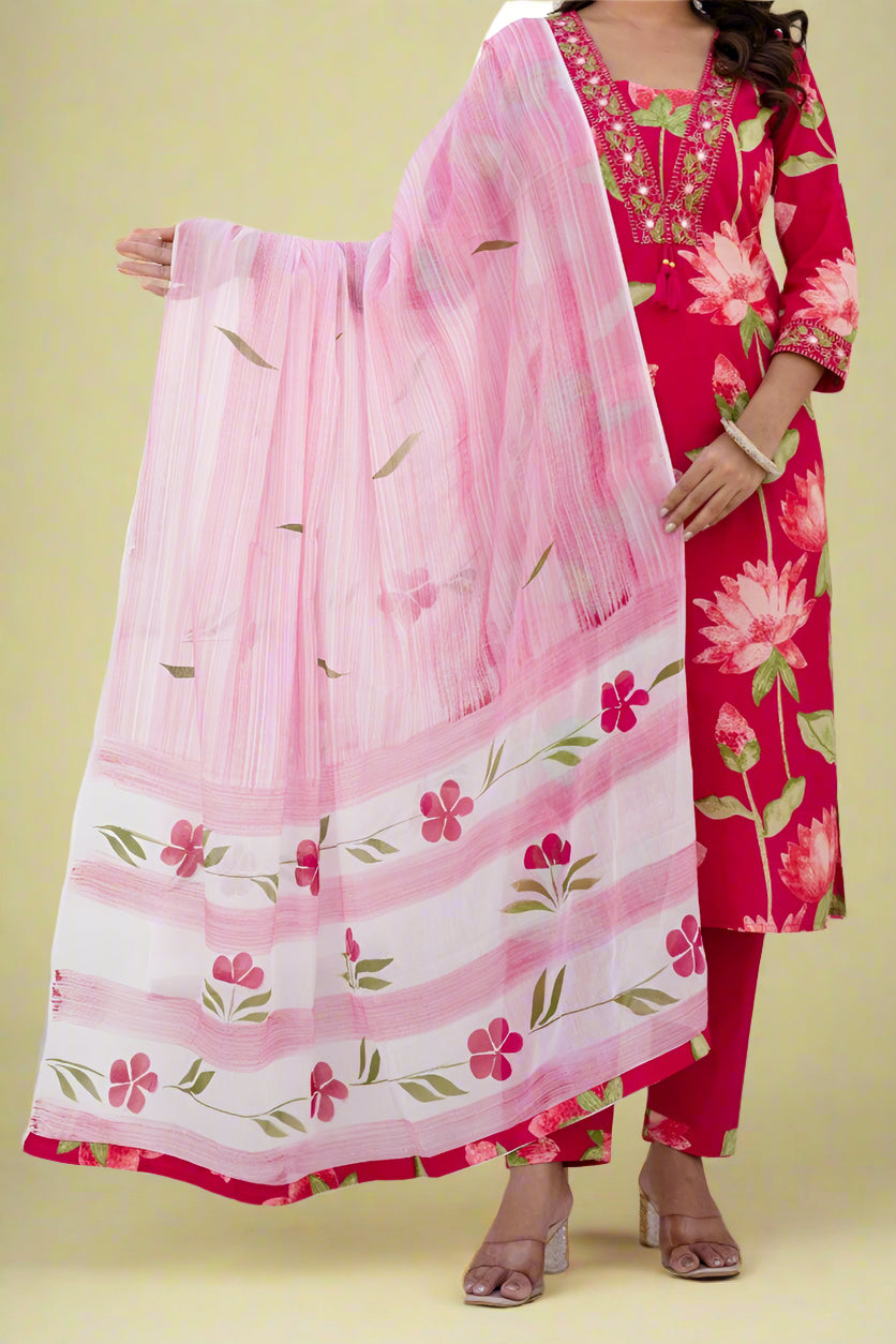 Bold In Basics Cotton Kurti Set