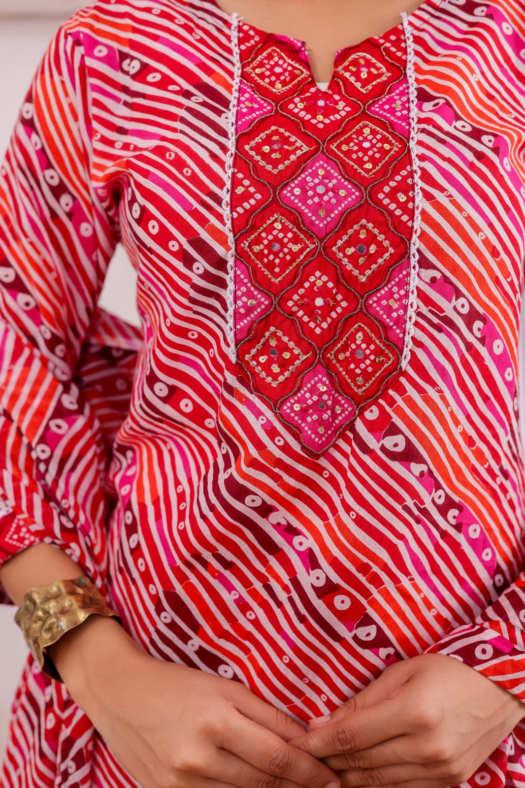 Canvas of Lustre Cotton Kurti Set