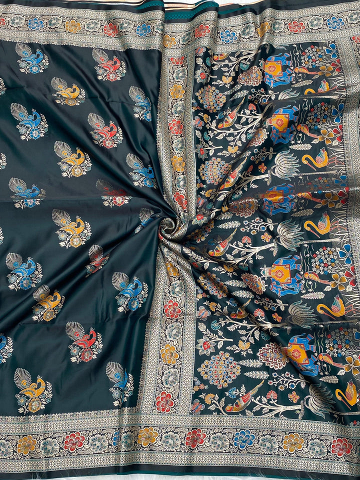 As Radiant As Sunlight Mushru Satin Silk Saree