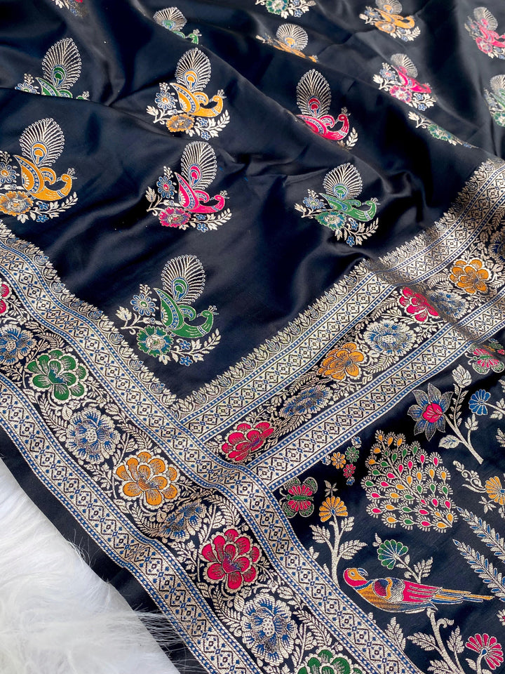 As Radiant As Sunlight Mushru Satin Silk Saree