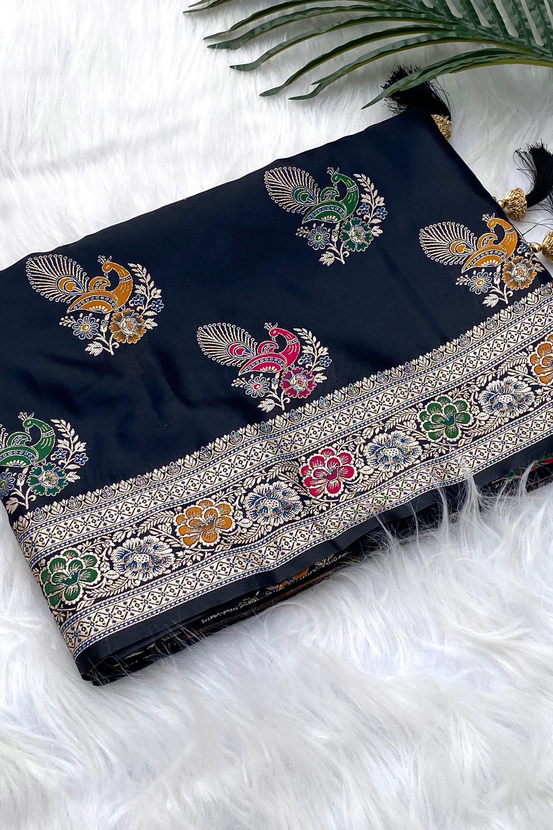 As Radiant As Sunlight Mushru Satin Silk Saree