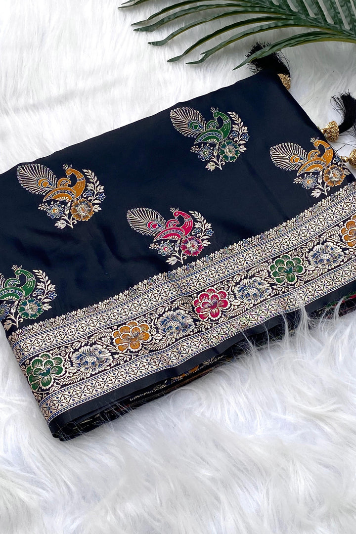 As Radiant As Sunlight Mushru Satin Silk Saree