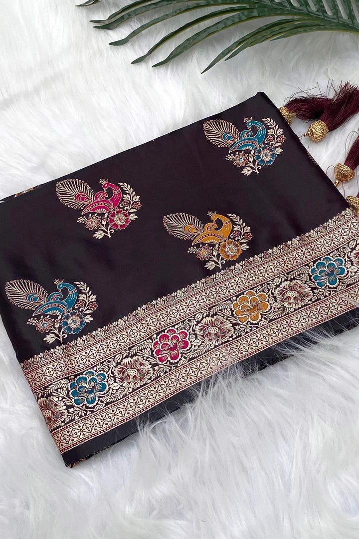 As Radiant As Sunlight Mushru Satin Silk Saree