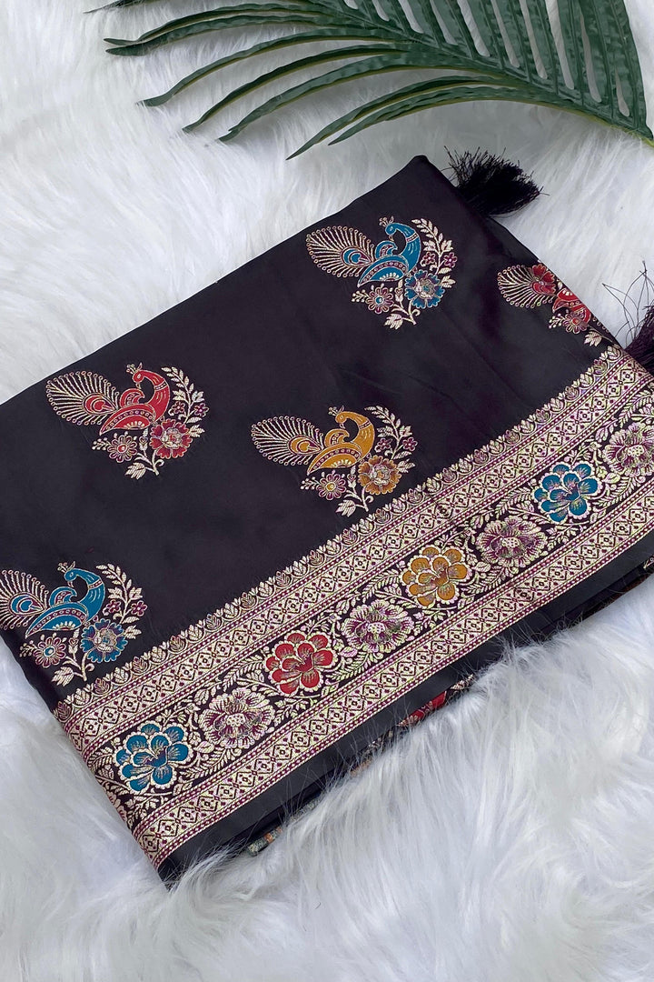 As Radiant As Sunlight Mushru Satin Silk Saree