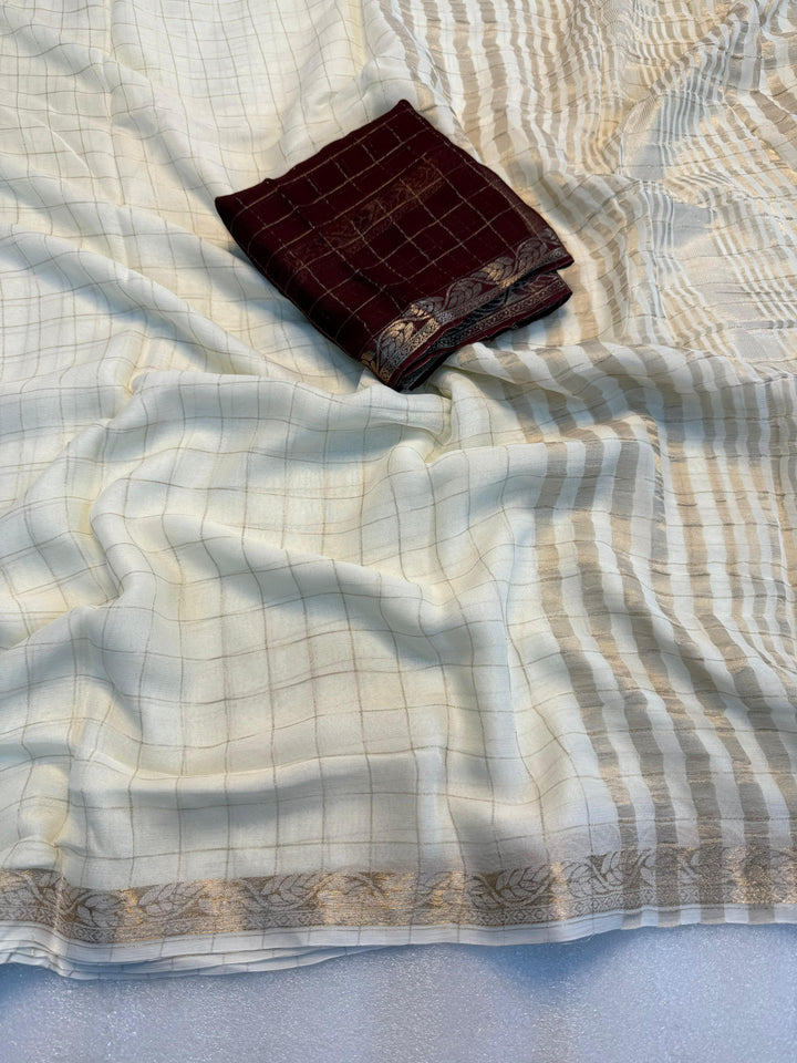 She Is Culture Chinnon Silk Saree