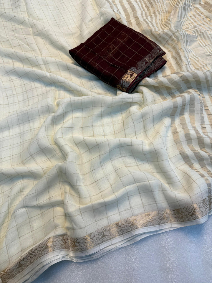 She Is Culture Chinnon Silk Saree