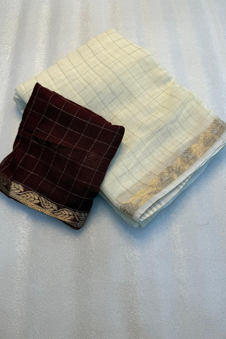 She Is Culture Chinnon Silk Saree