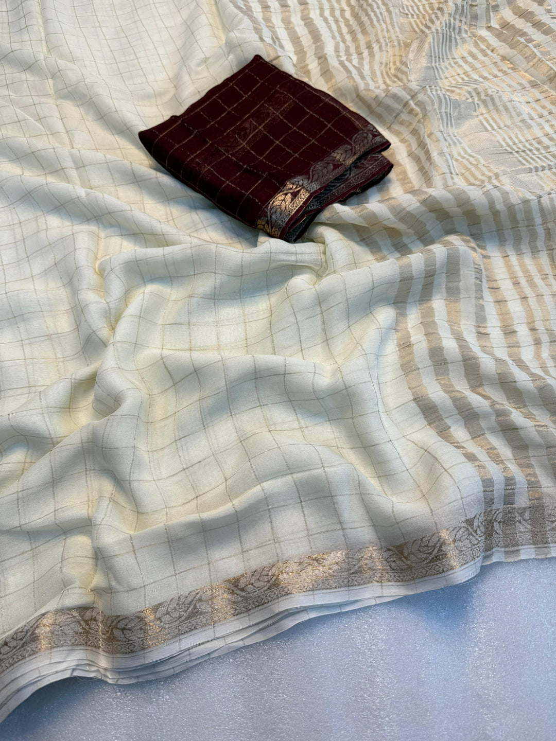 She Is Culture Chinnon Silk Saree