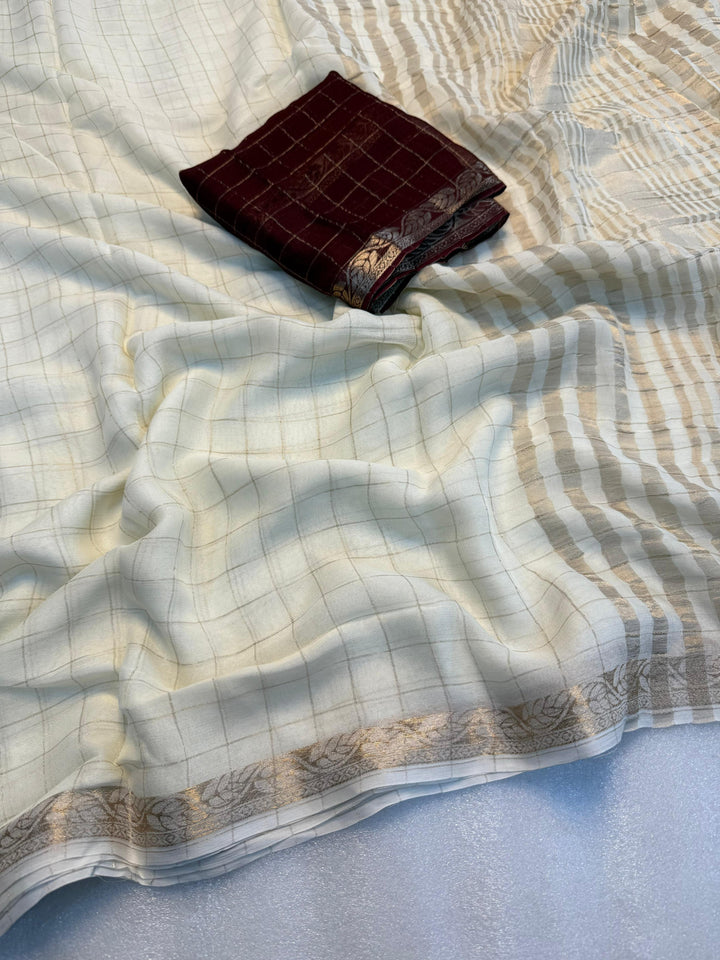 She Is Culture Chinnon Silk Saree