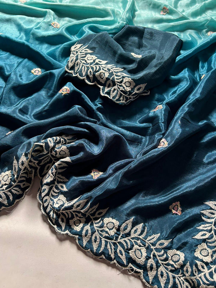 Threads of Love Chinnon Silk Saree