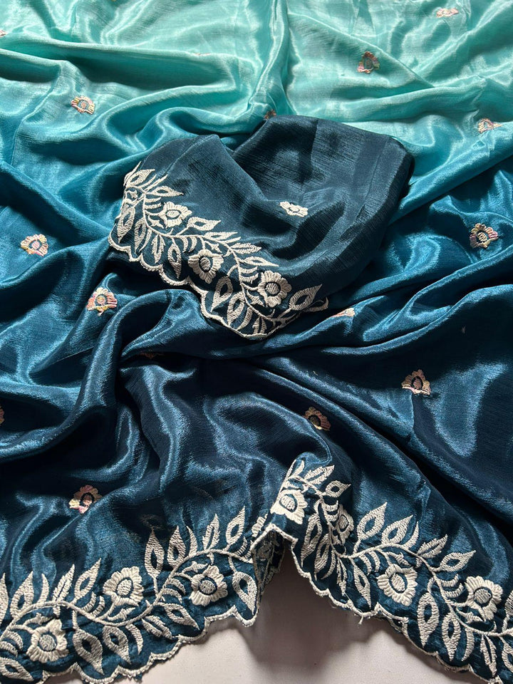 Threads of Love Chinnon Silk Saree