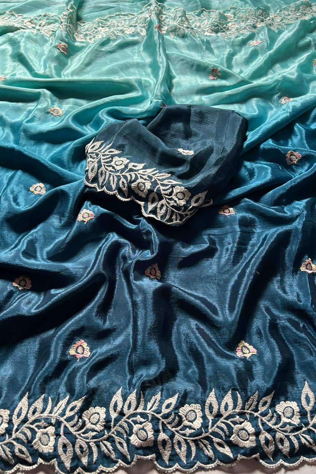 Threads of Love Chinnon Silk Saree