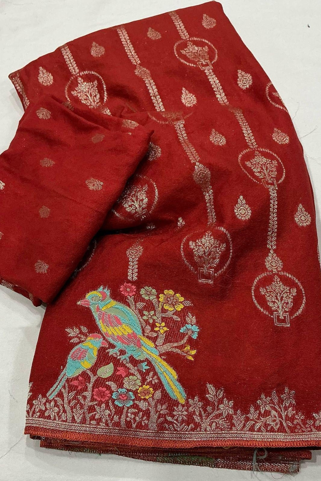 Born To Rule Georgette Banarasi Silk Saree