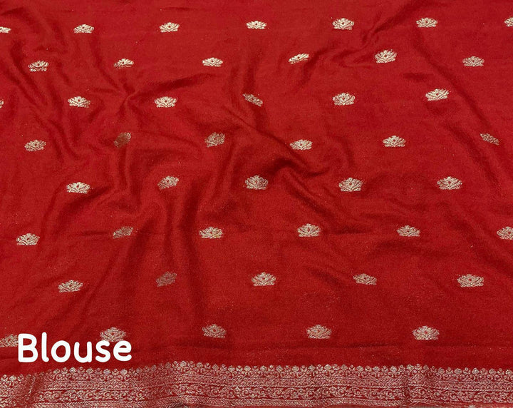 Born To Rule Georgette Banarasi Silk Saree