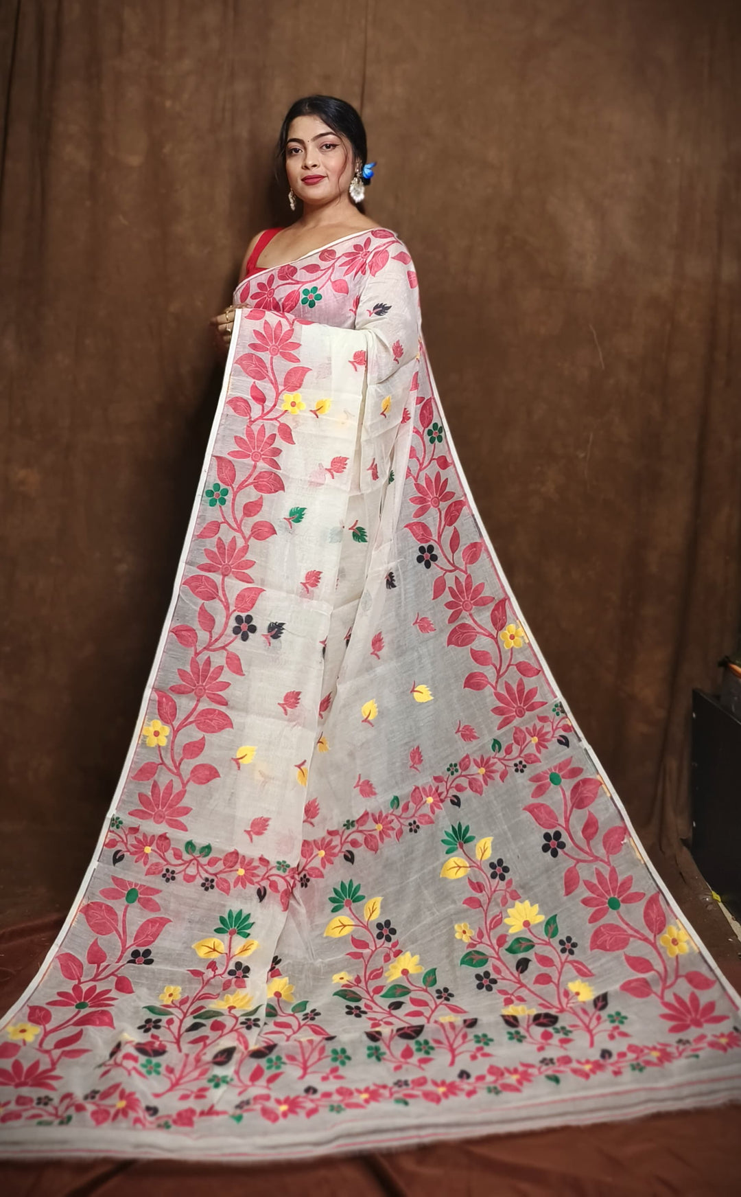 Ranga Roop Dhakai Jamdani Saree