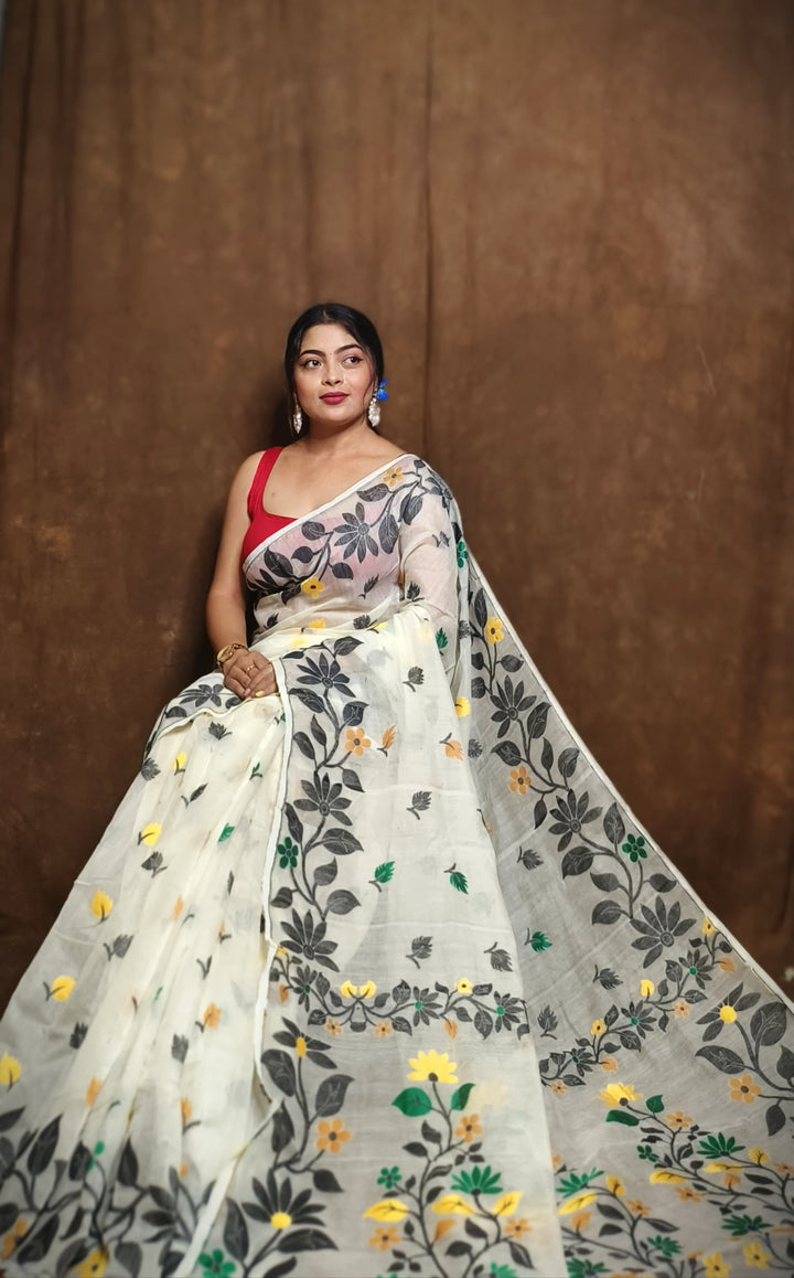 Ranga Roop Dhakai Jamdani Saree