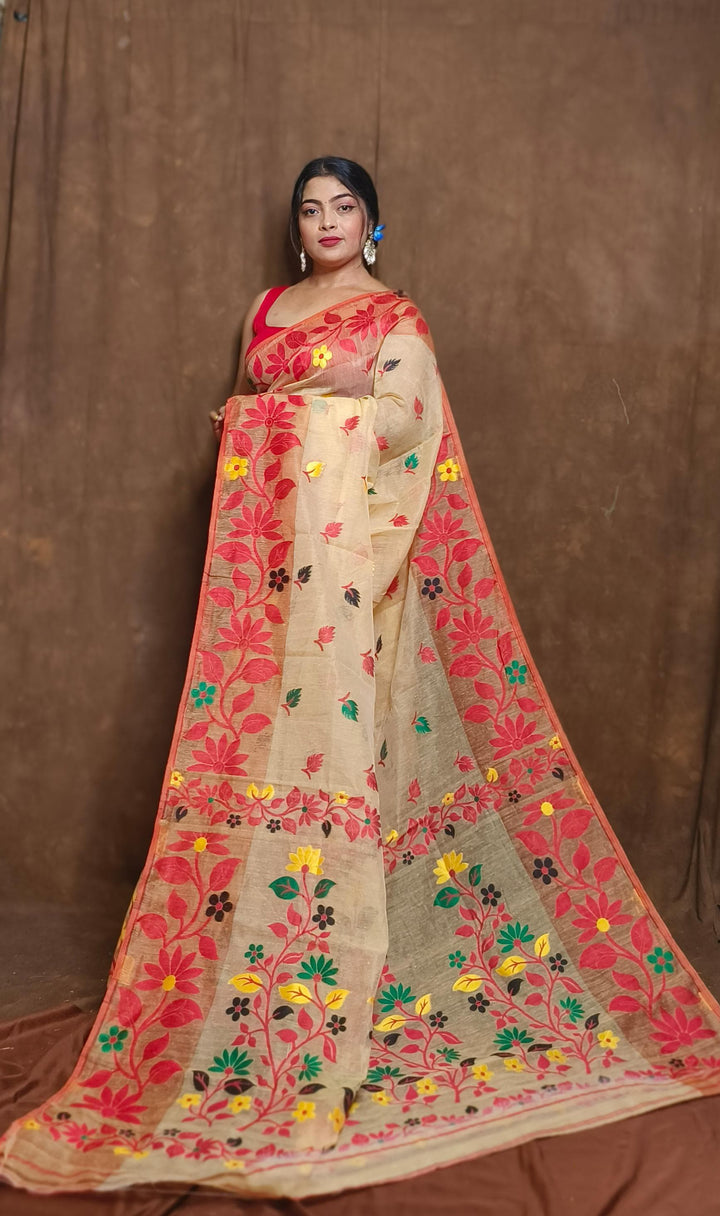 Ranga Roop Dhakai Jamdani Saree