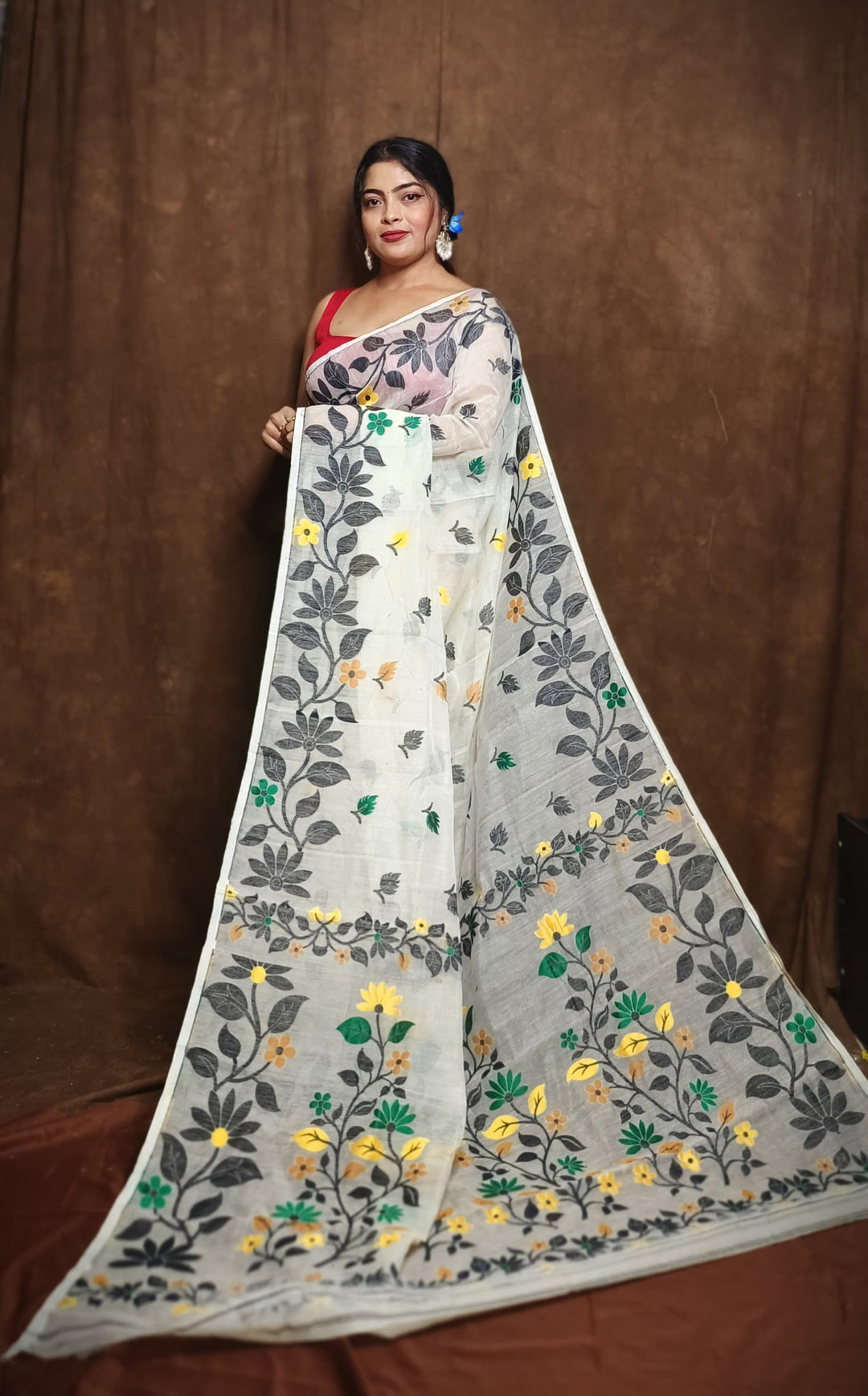 Ranga Roop Dhakai Jamdani Saree