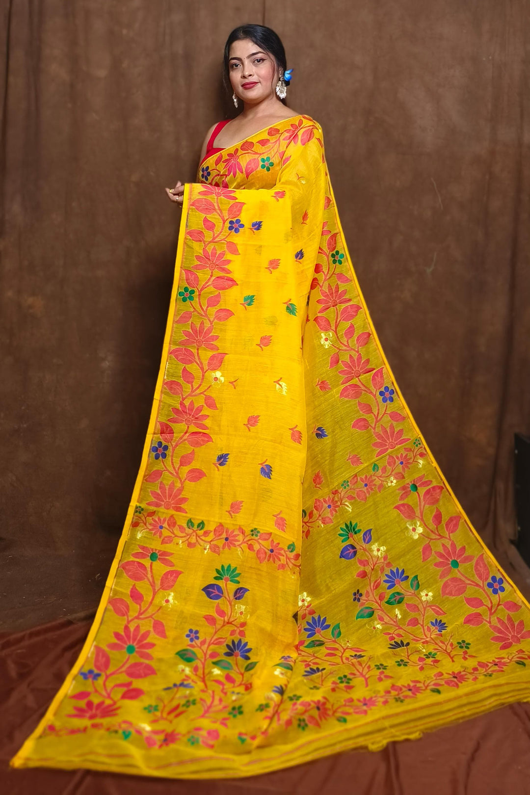 Ranga Roop Dhakai Jamdani Saree