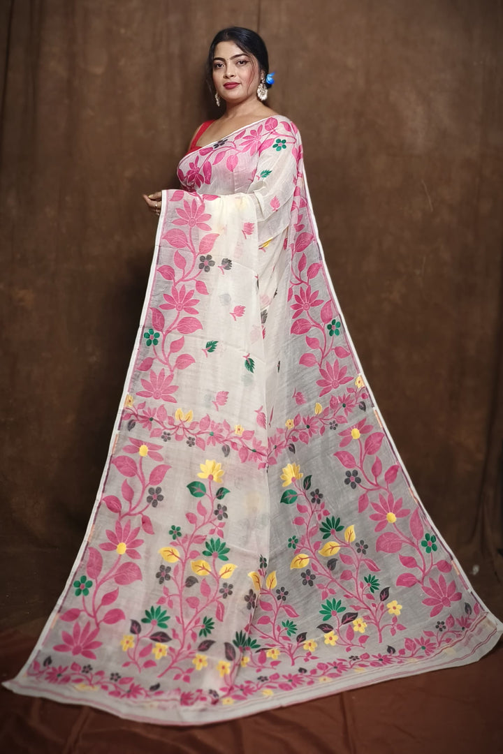 Ranga Roop Dhakai Jamdani Saree