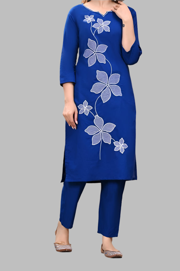 Crimson Charm Cotton Coord Set