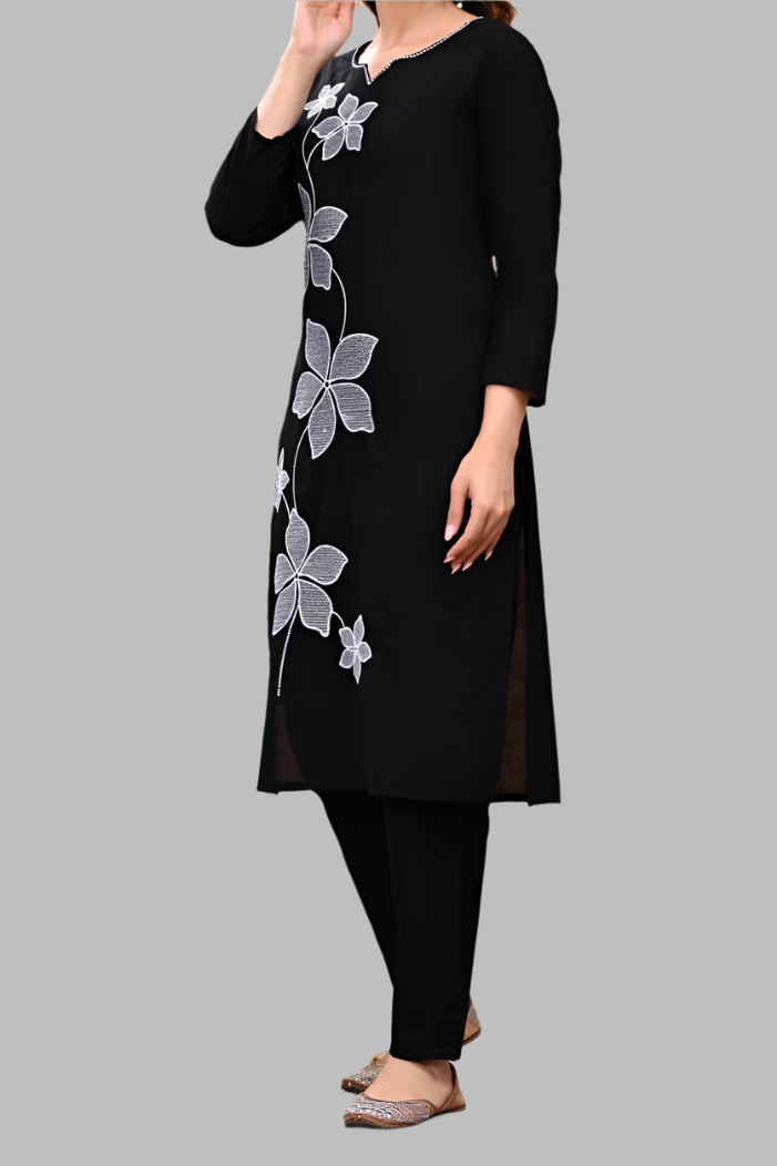 Crimson Charm Cotton Coord Set