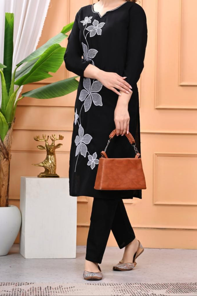 Crimson Charm Cotton Coord Set