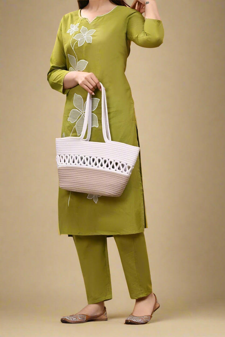 Crimson Charm Cotton Coord Set