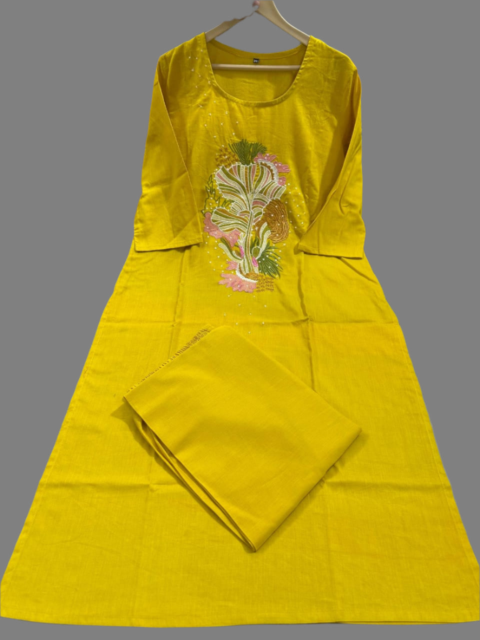 Autumn Light Cotton Kurti Set