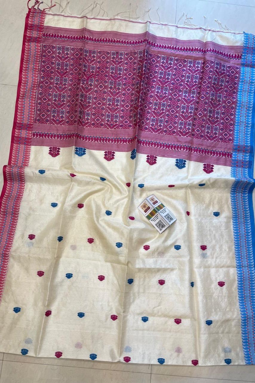 Thikana Mon Gachi Tussar Jamdani Saree