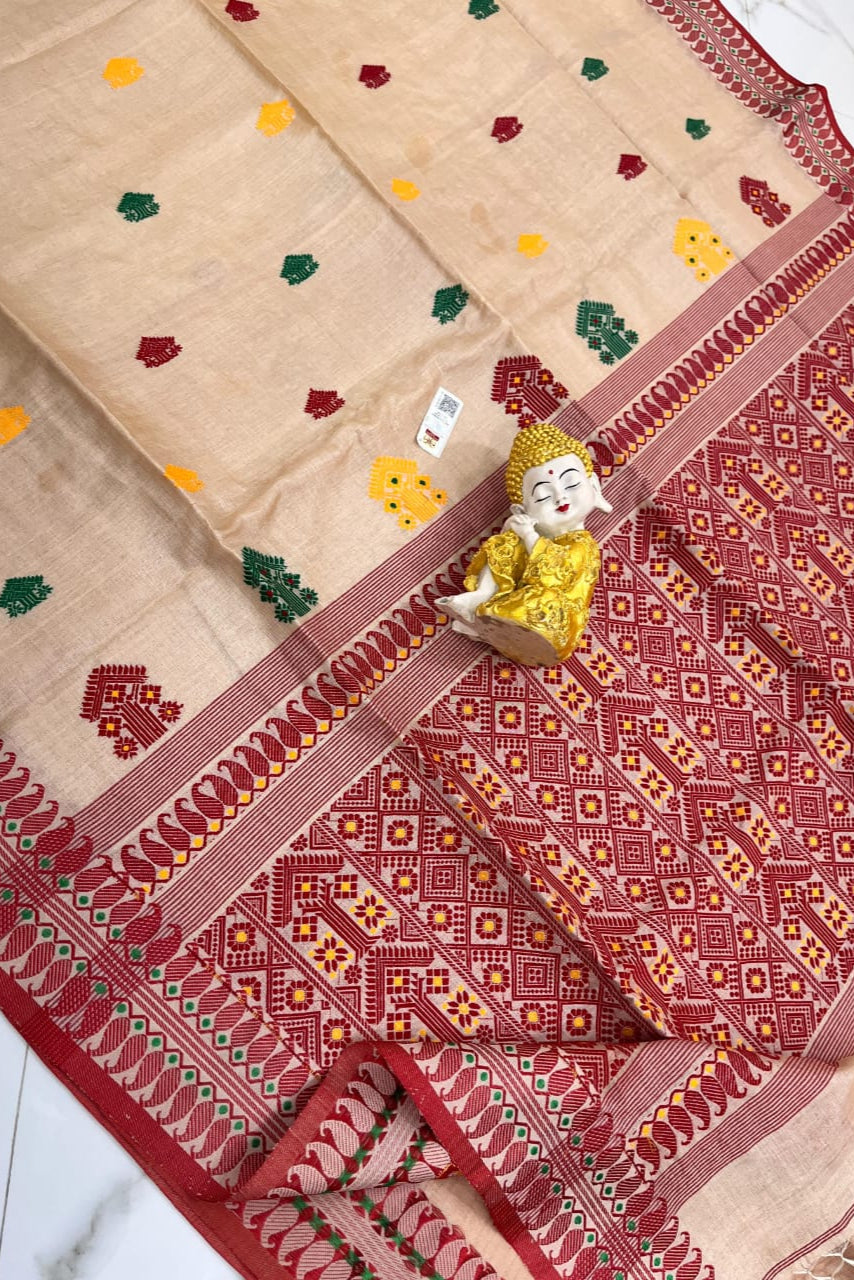 Thikana Mon Gachi Tussar Jamdani Saree