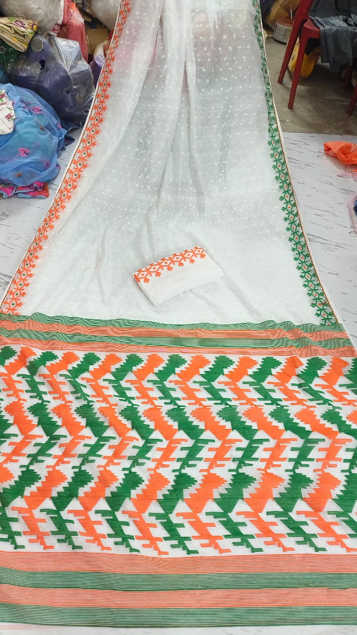 15th August Special Dhakai Jamdani Saree