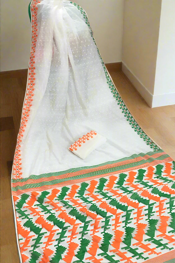 15th August Special Dhakai Jamdani Saree