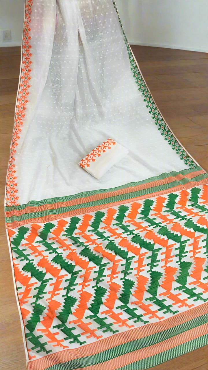 15th August Special Dhakai Jamdani Saree