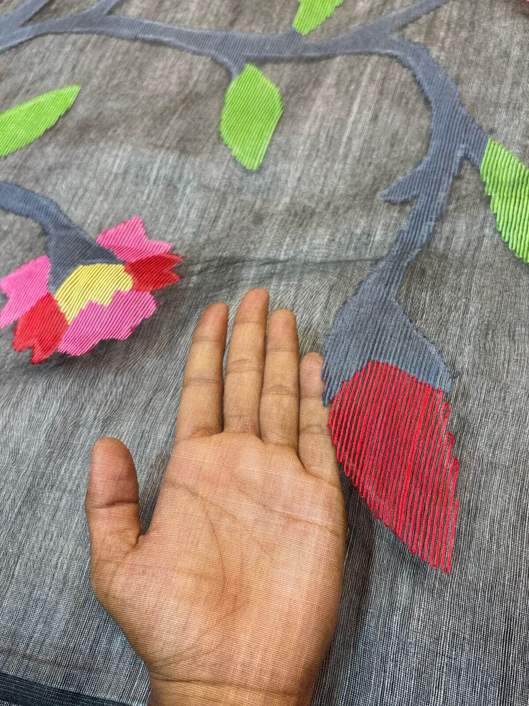 Adore The Grace- Matka Muslin Sare