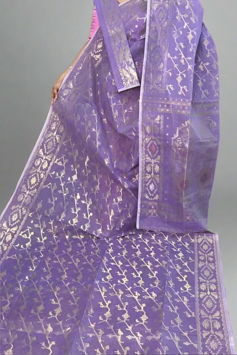 Megher Gaan Dhakai Jamdani Saree