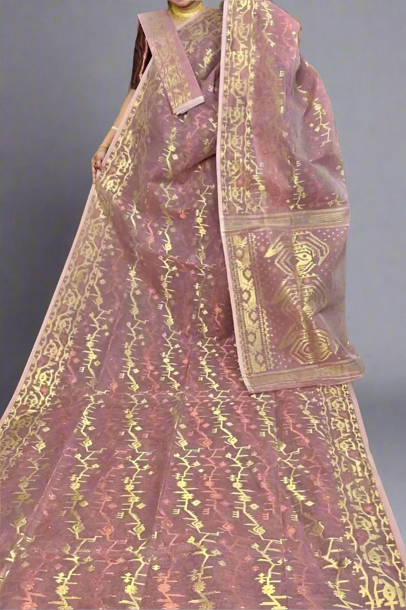 Megher Gaan Dhakai Jamdani Saree