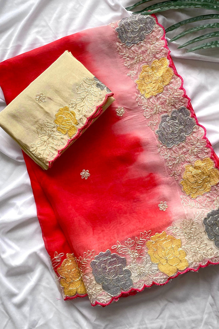 The Secret Love For Organza Silk Saree