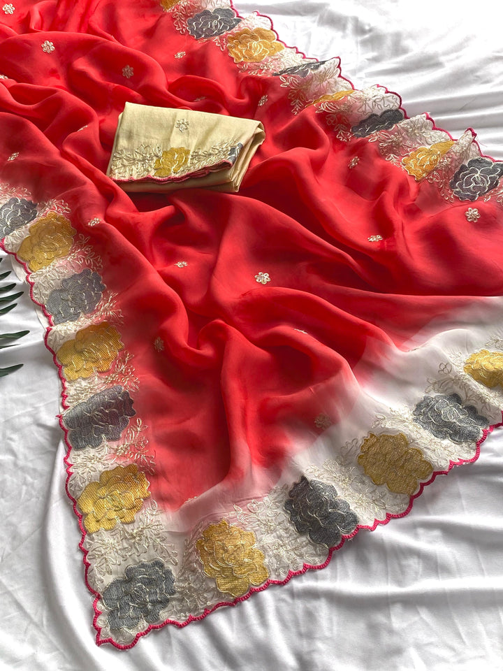 The Secret Love For Organza Silk Saree