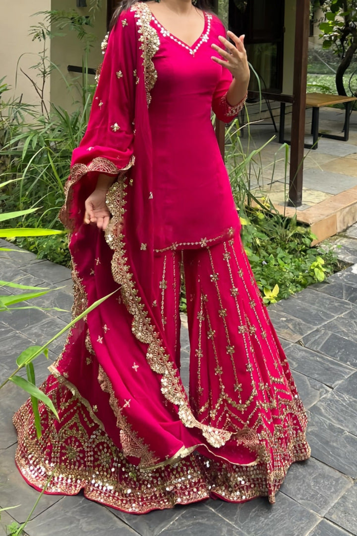 Indian Disney Princess- Rakhi Special Sharara Set