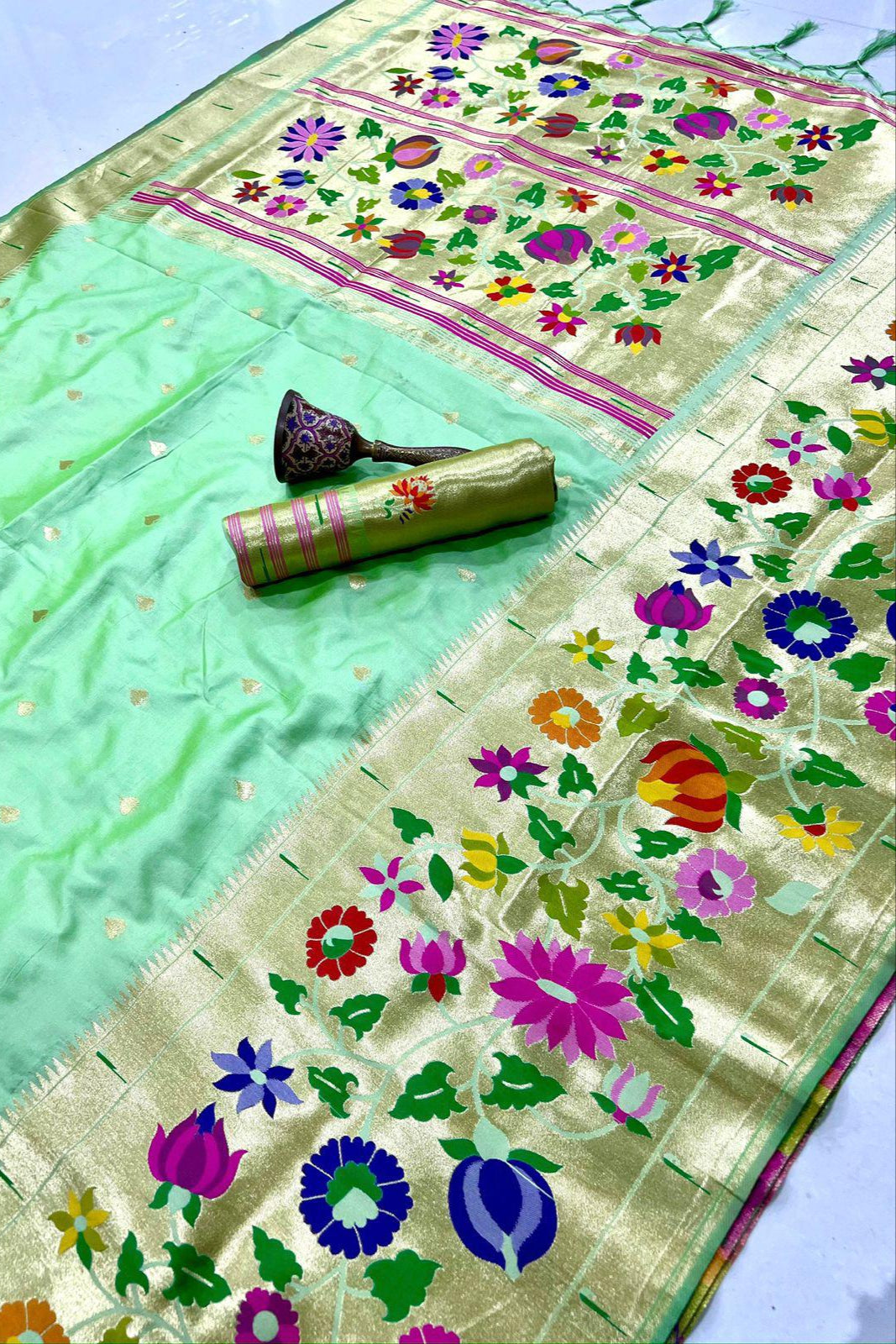 Moon’s memory Paithani Silk Saree