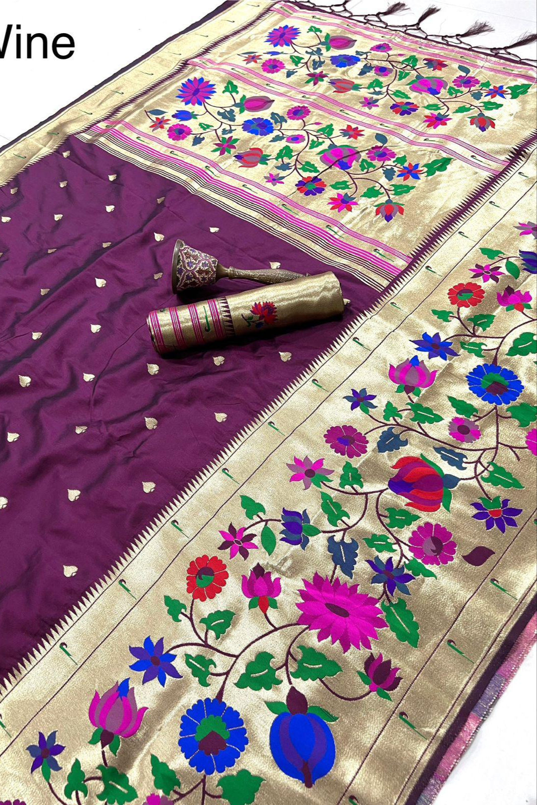 Moon’s memory Paithani Silk Saree